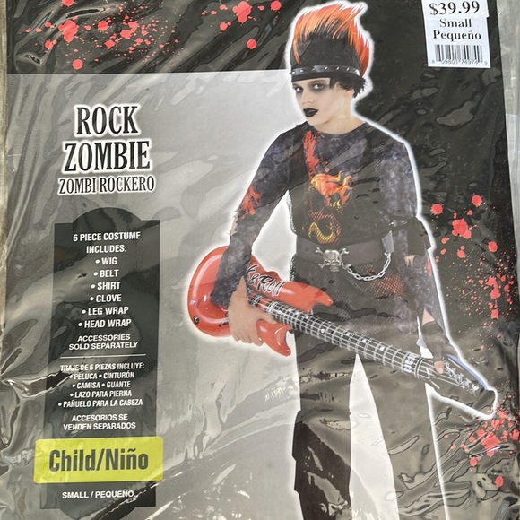 Rock Zombie Children’s Costume! New! - Picture 6 of 9